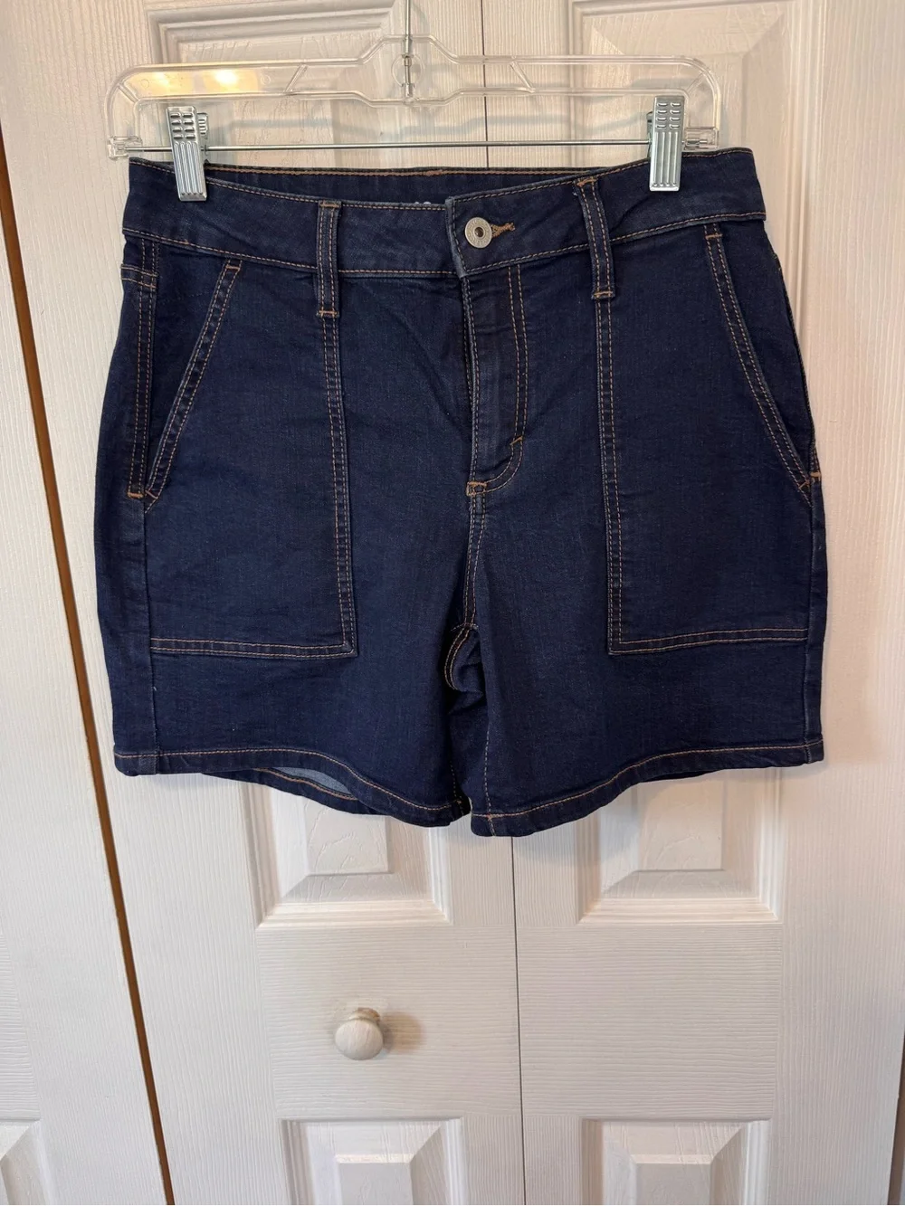 Style & Co Dark Indigo Women’s Denim Shorts Size 6P inseam 5/6 inches